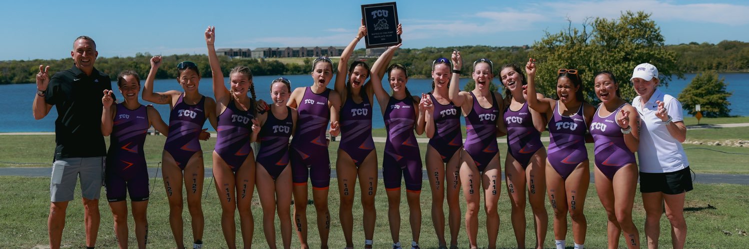 TCU Women's Triathlon banner
