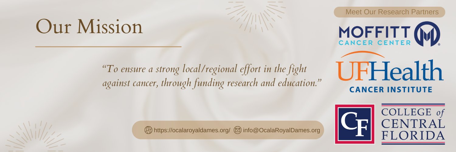 Ocala Royal Dames for Cancer Research banner