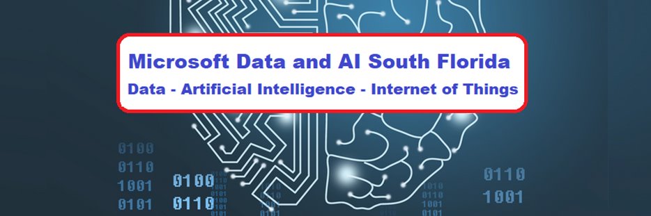 Microsoft Data and AI South Florida @DataAISF banner