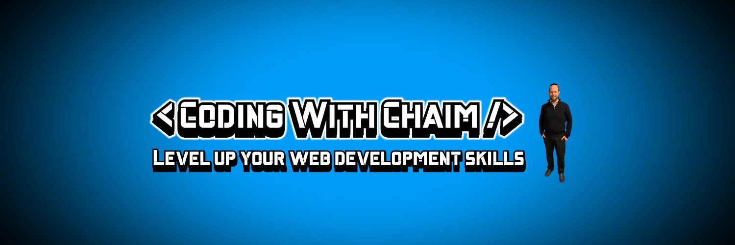 CodingWithChaim's profile banner image