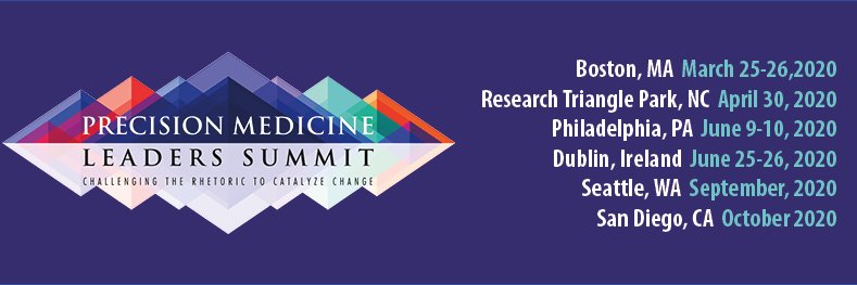 Precision Medicine Leaders Summit banner