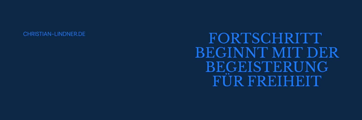 Christian Lindner banner