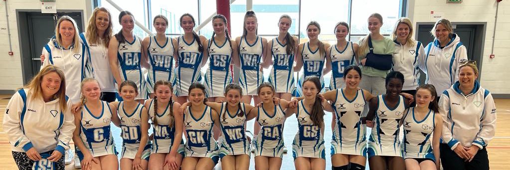 East Riding Netball Club 💎💚💙 banner