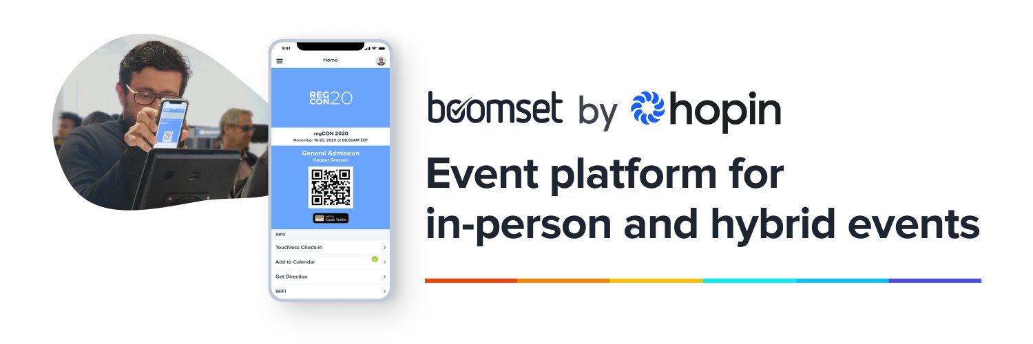 Boomset by Hopin banner