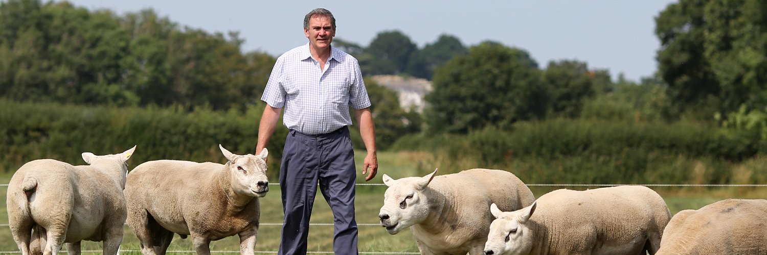 Aled Jones NFU Cymru's banner
