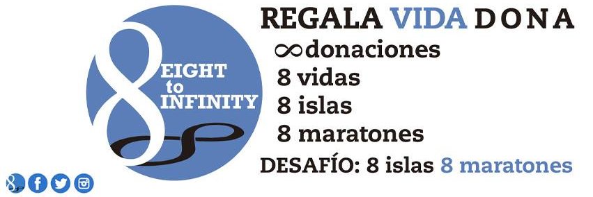 8 islas 8 maratones Donando Vida banner