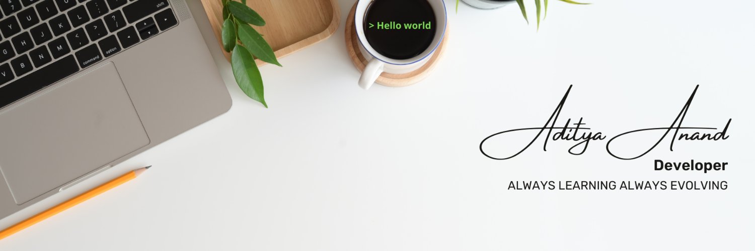 aditechdev's profile banner image