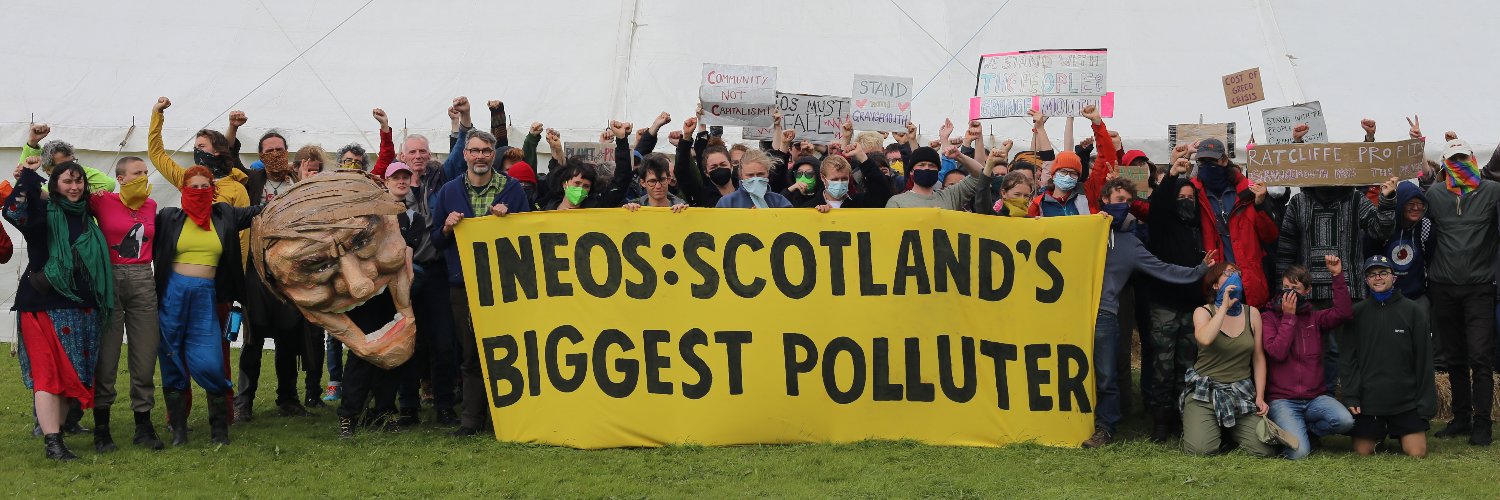Climate Camp Scotland banner