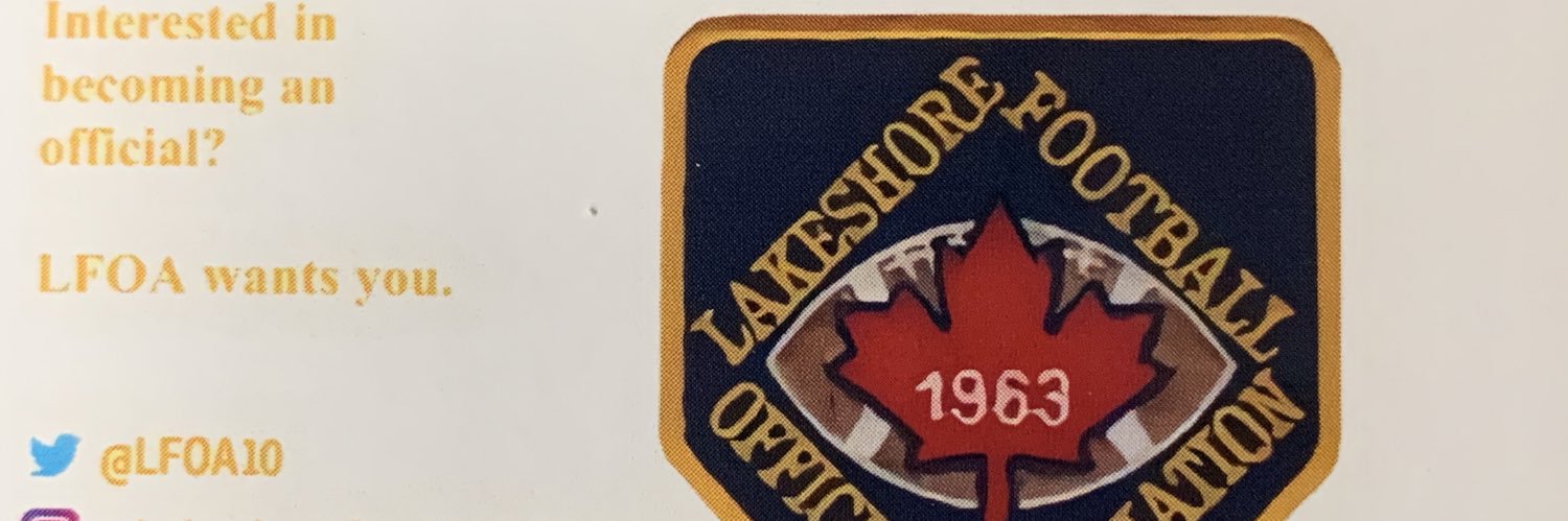 Lakeshore Football Officials Association banner