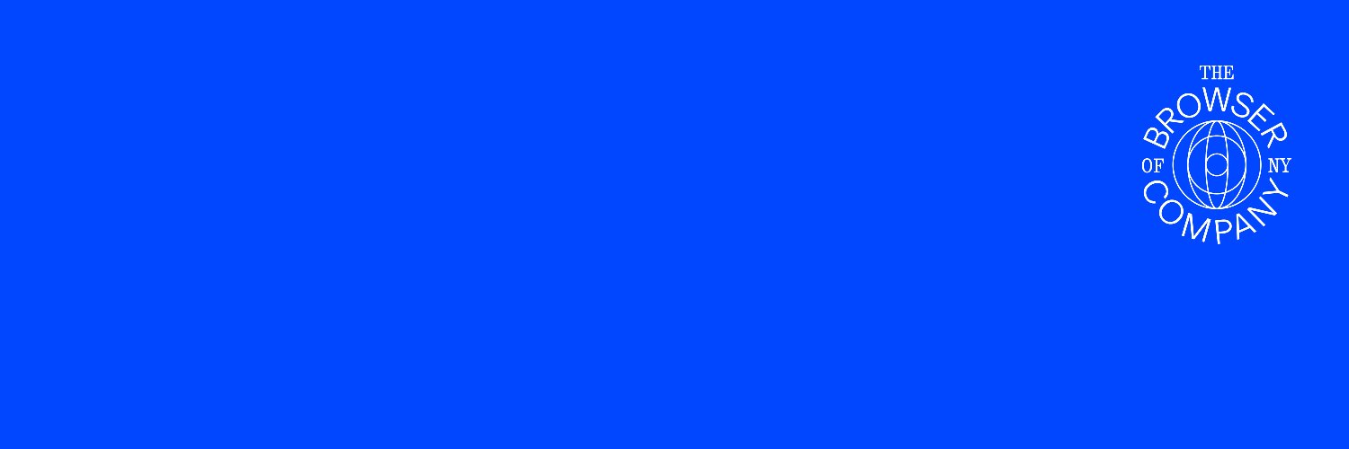 The Browser Company's banner