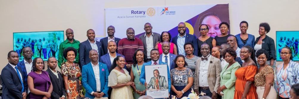 Rotary Club of Acacia Sunset Kampala Uganda's banner