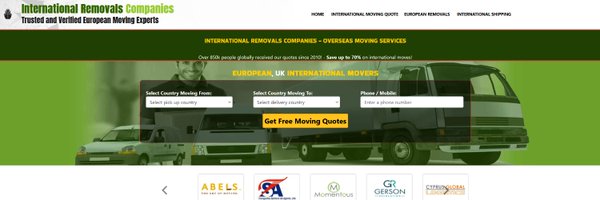 InterRemovals Profile Banner