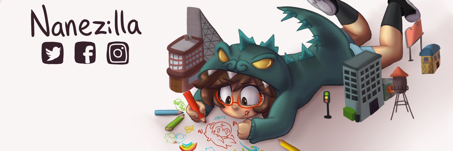Twitter banner for @Nanezilla