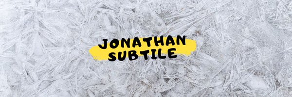 Jonathan Subtile Profile Banner