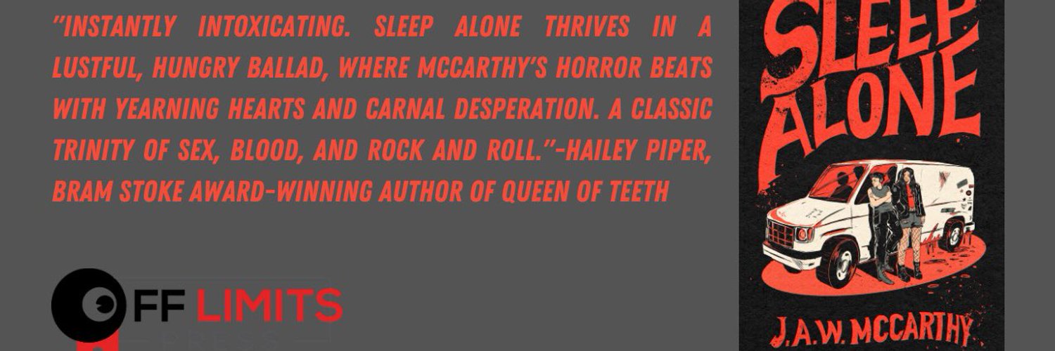 J.A.W. McCarthy - SLEEP ALONE out now! Profile Banner