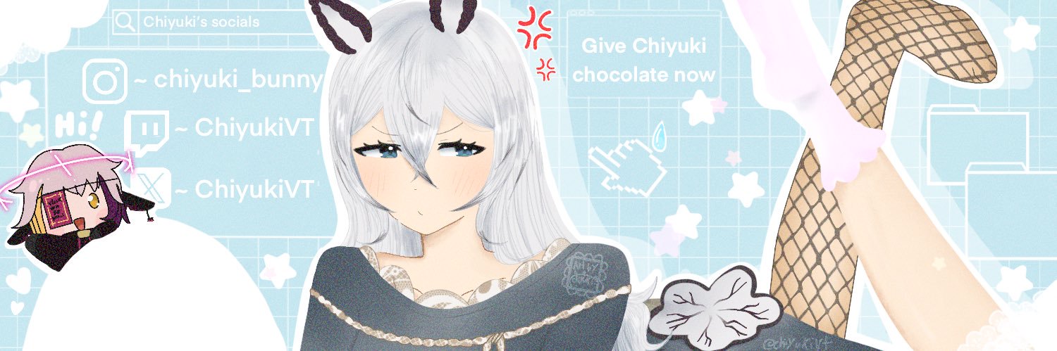 Chiyuki!! 🪸🩵 SEA BUNNY PNGTUBER banner