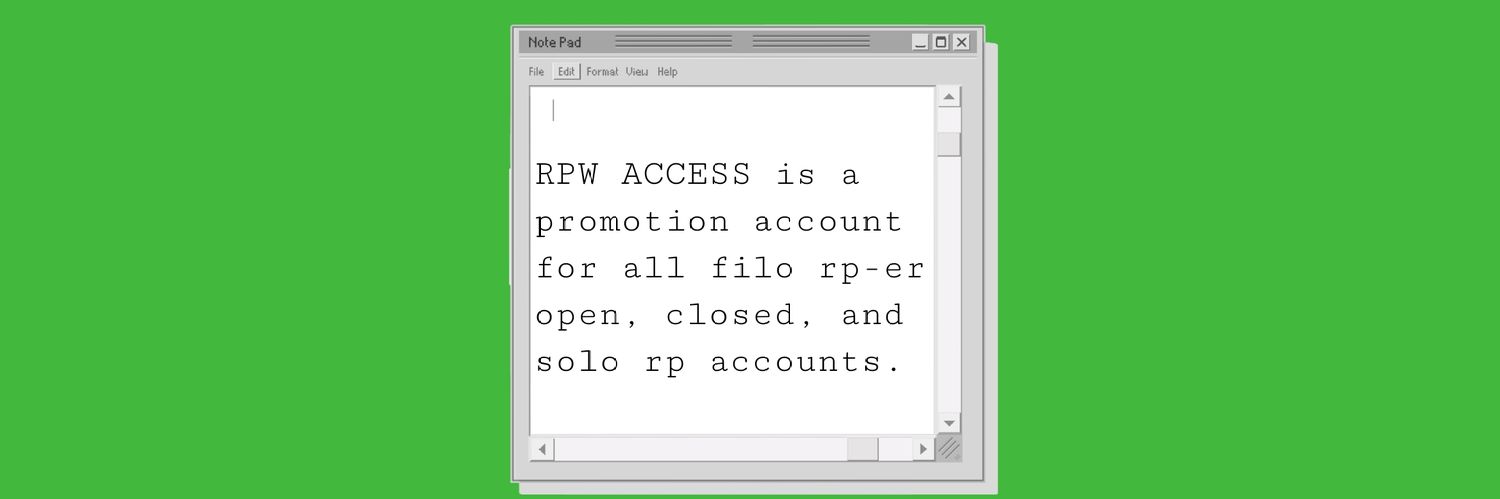 RPW ACCESS 🔎 banner