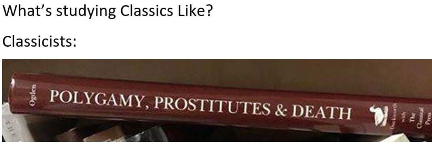 Classical Studies Memes for Hellenistic Teens Profile Banner