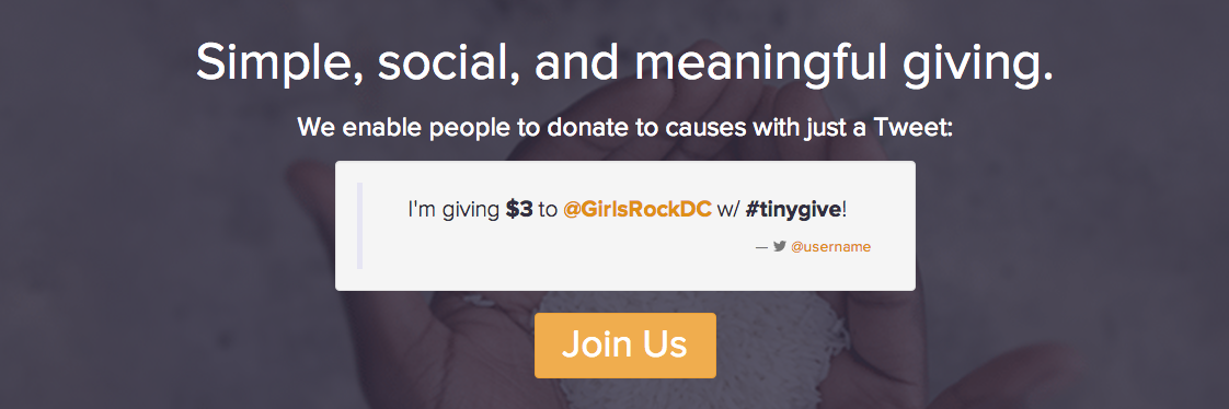 tinyGive's profile banner image