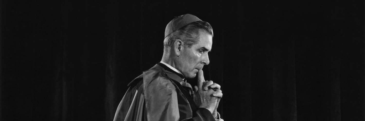 Bishop Fulton Sheen's banner