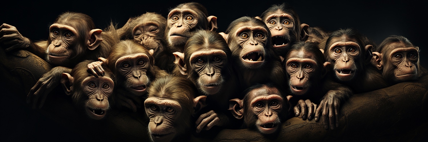 infinite monkeys banner