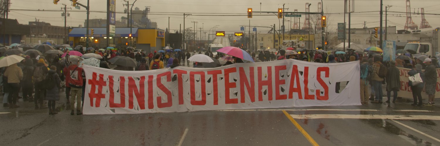Wet'suwet'en Solidarity, Coast Salish Territories banner