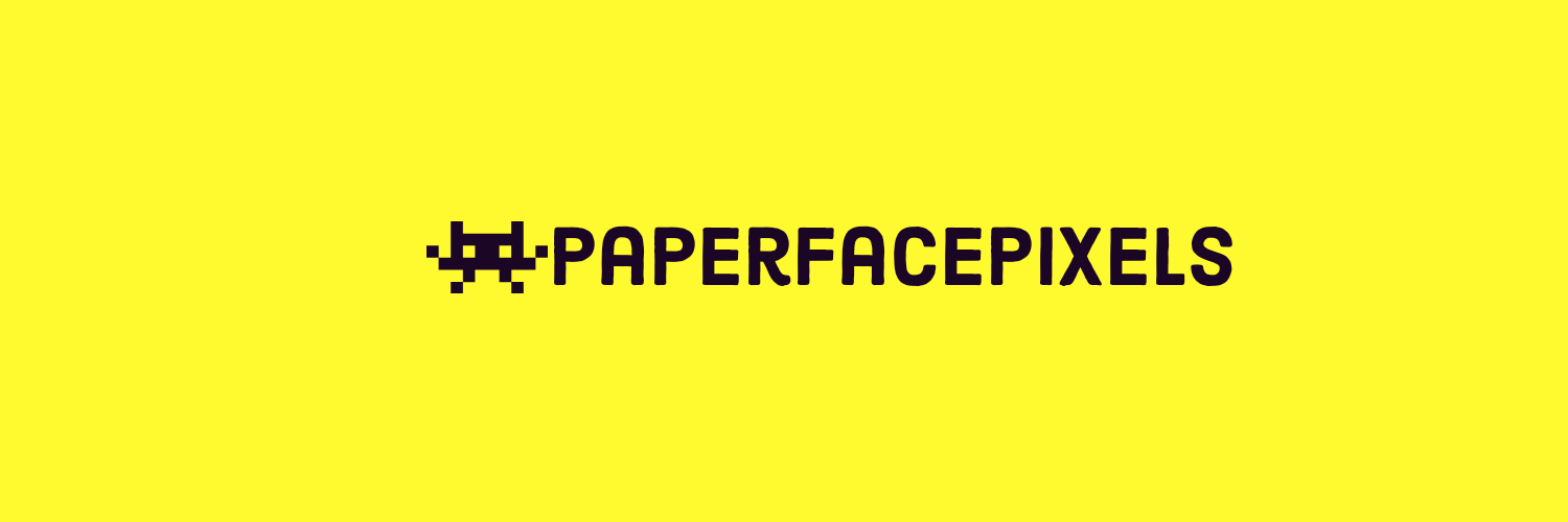 Paper Face Pixels banner