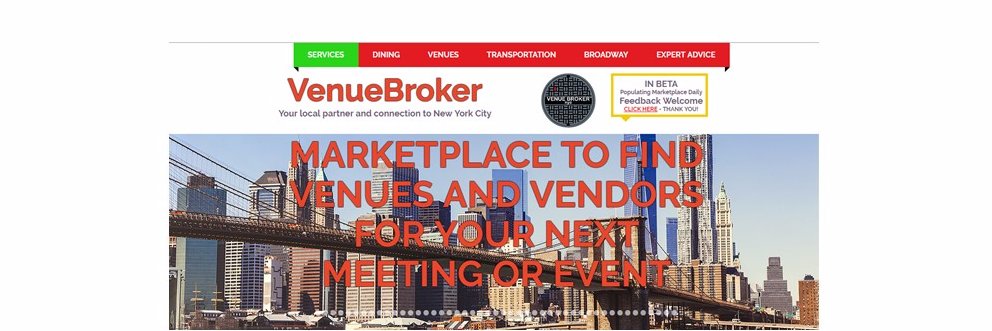 VenueBroker's profile banner image