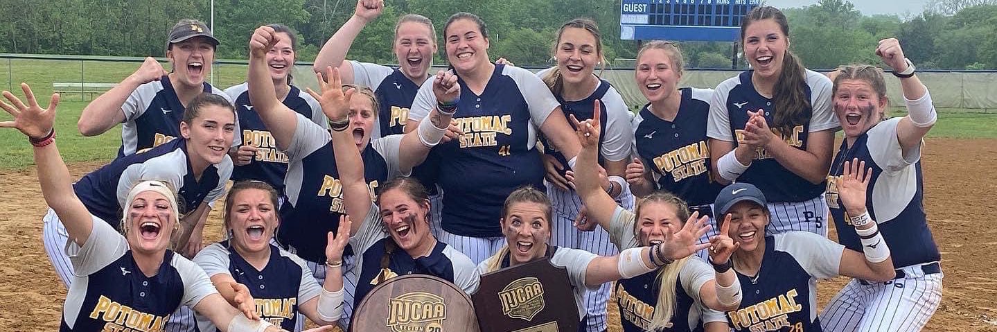 Potomac State Softball's banner