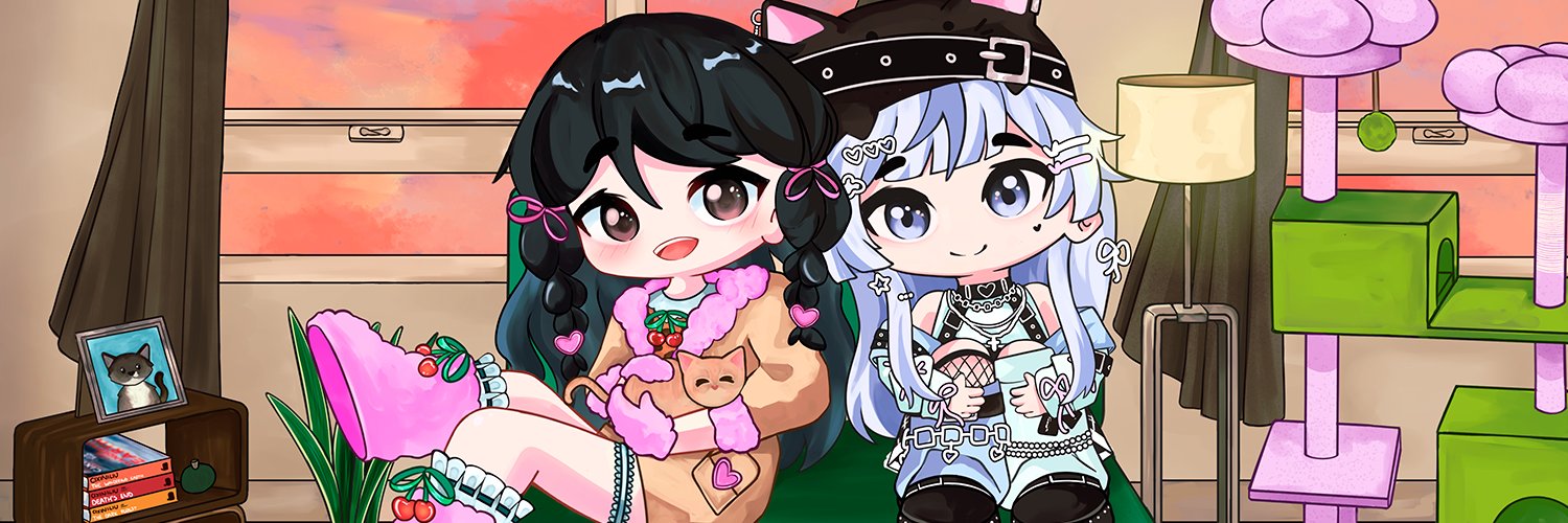 cloud noir 냥이 vtuber ☁🐈‍⬛ banner