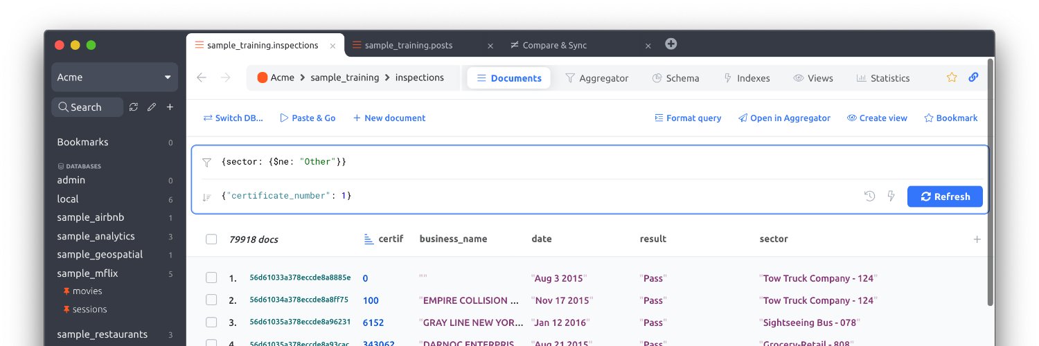 Mingo.io - MongoDB GUI banner