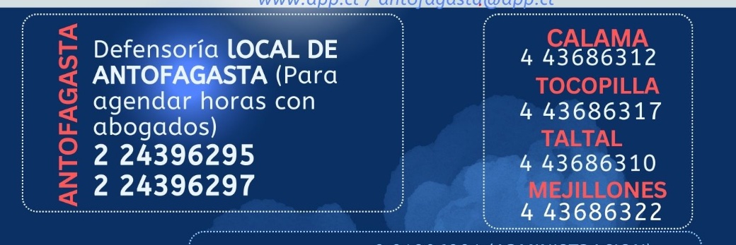 Defensoría Regional de Antofagasta banner