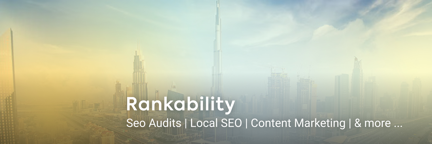 Rankability // UAE based SEO Agency banner