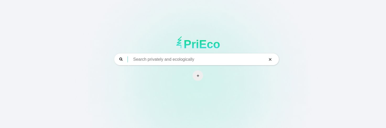 PriEco Search Engine 🌲 banner