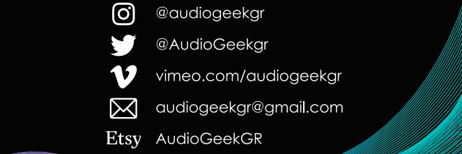 AudioGeekgr (VA demo reel commissions open!) 🌈🎧 banner