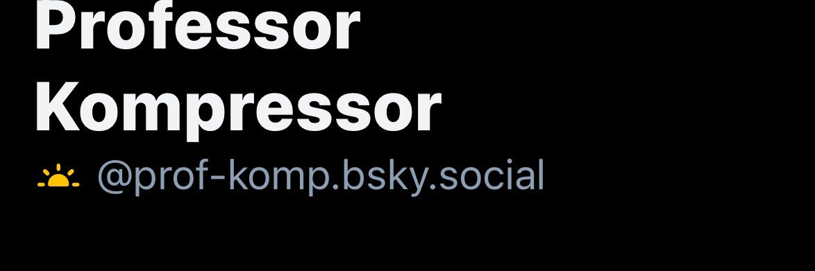 Professor Kompressor / Učitel Návodů banner