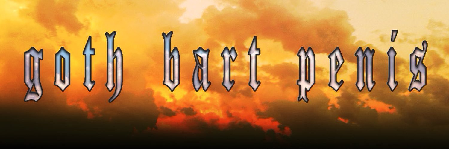 goth bart penis banner