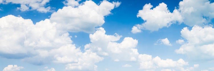 Blue cloud around the mountain ☁️ banner