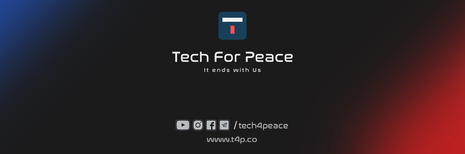 Tech 4 Peace in English banner