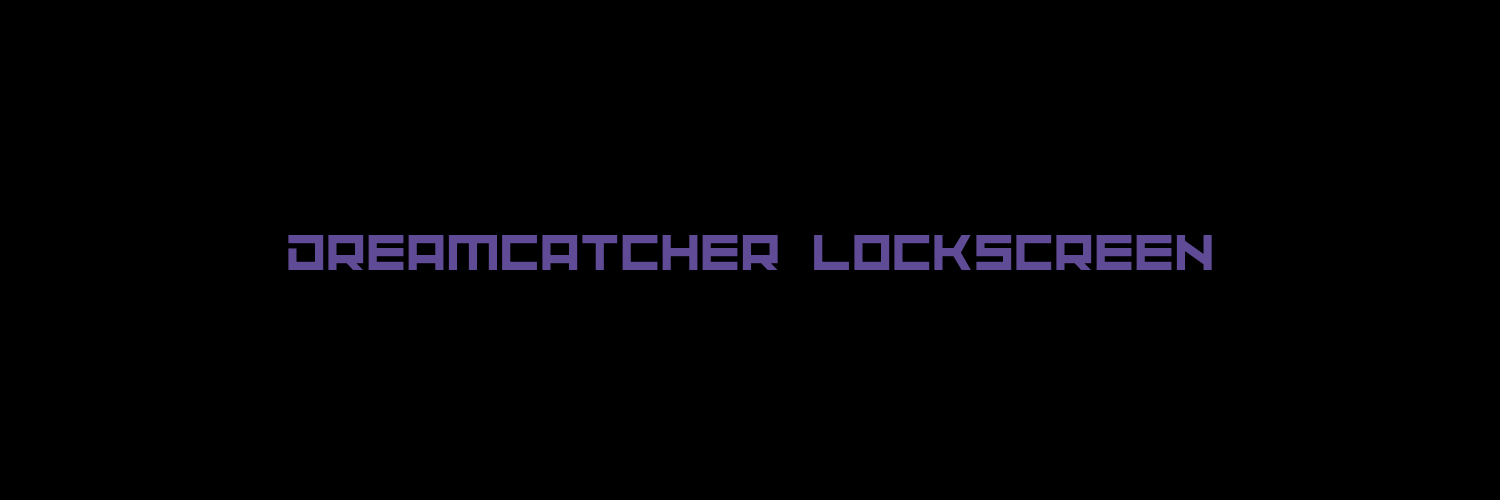 Dreamcatcher Lockscreen | Chequered flag banner