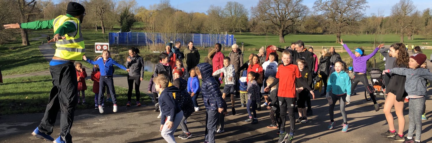 Enfield Town junior parkrun banner