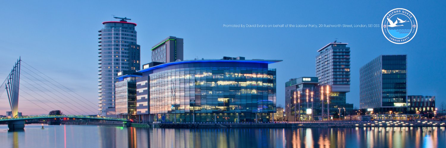 Salford Quays Labour banner