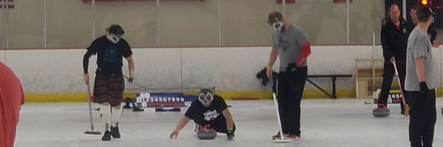 Trash Panda Curling banner