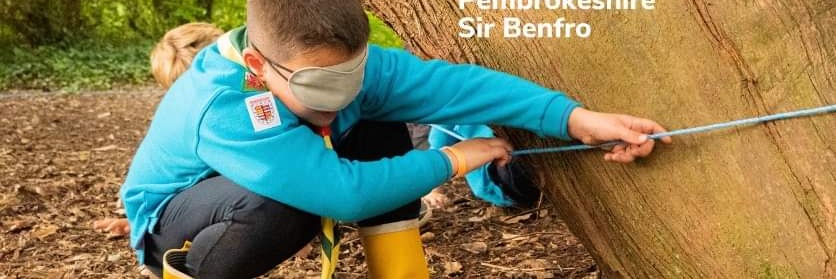 Pembrokeshire Scouts / Sgowtiaid Sir Benfro banner