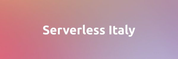 ServerlessItaly Profile Banner
