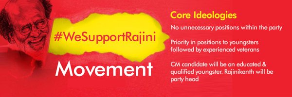 WeSupportRajini Profile Banner