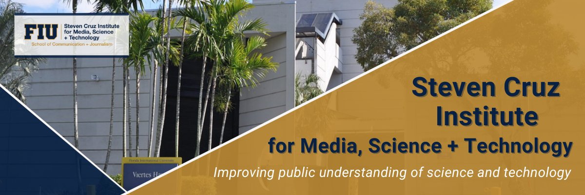 Steven Cruz Institute for Media, Science + Tech. banner