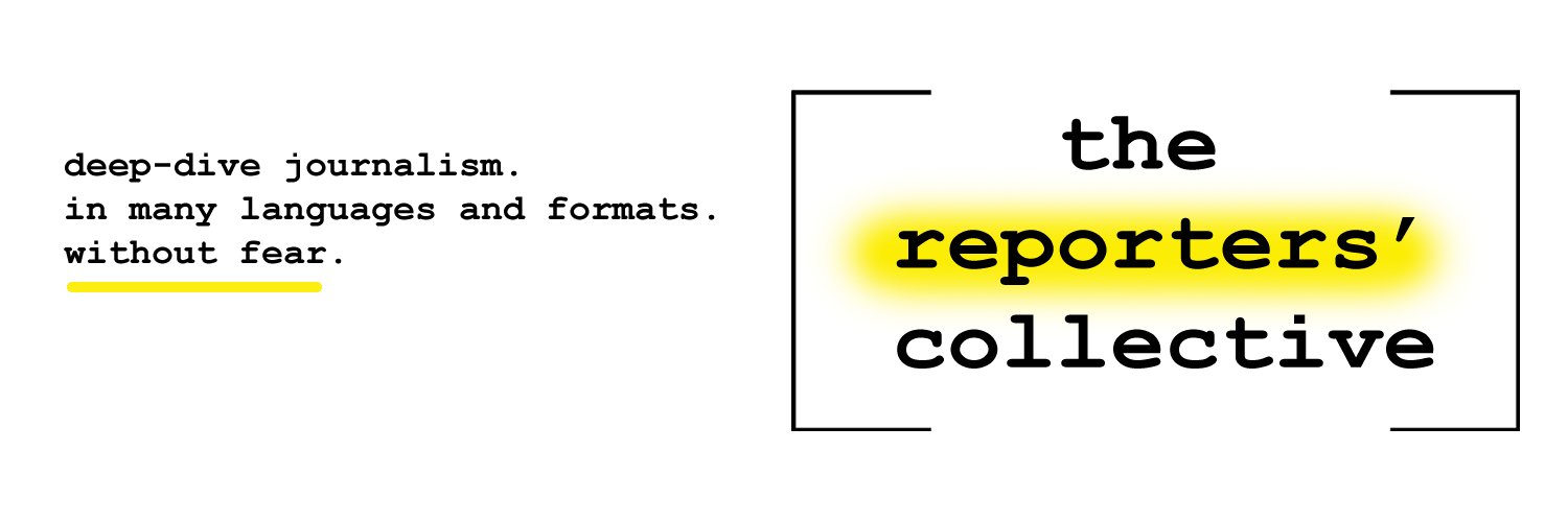 the reporters' collective's banner