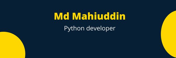 mahiuddin_dev Profile Banner