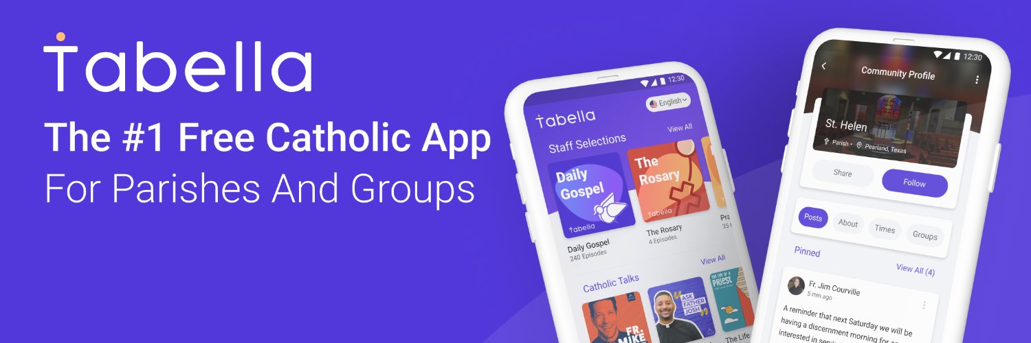Tabella Catholic App banner